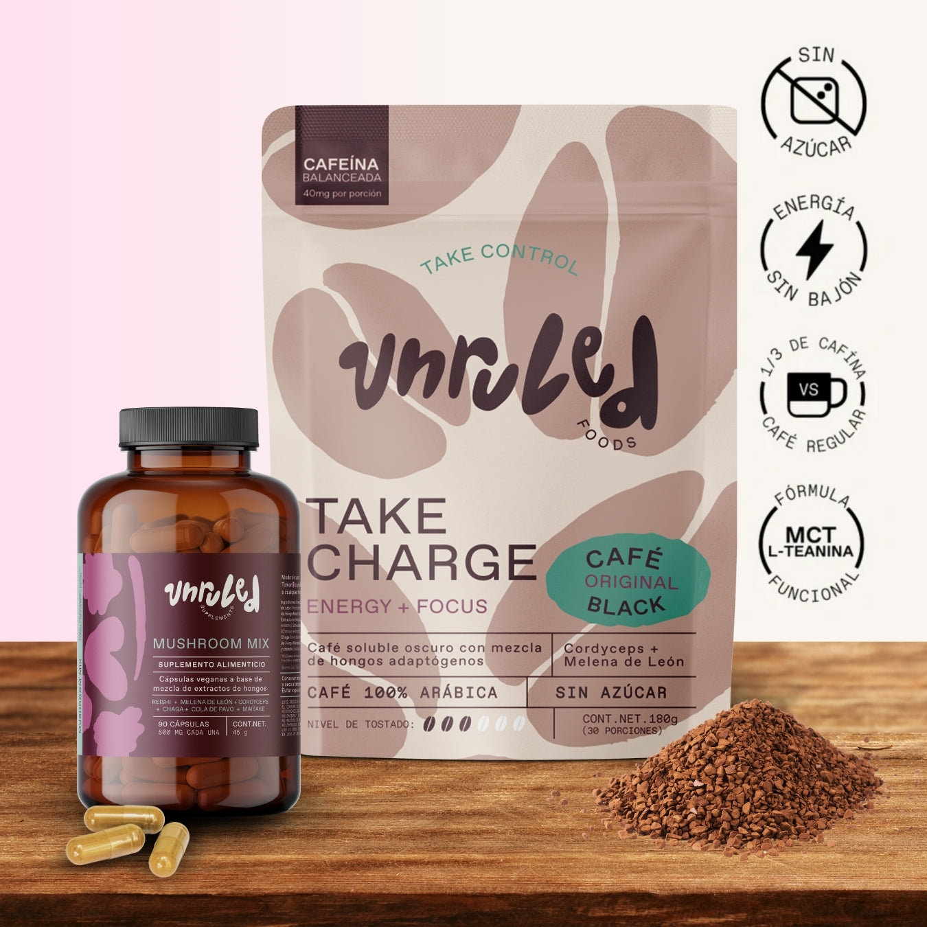 Mushroom coffee Kit Unruled Mix puntos clave