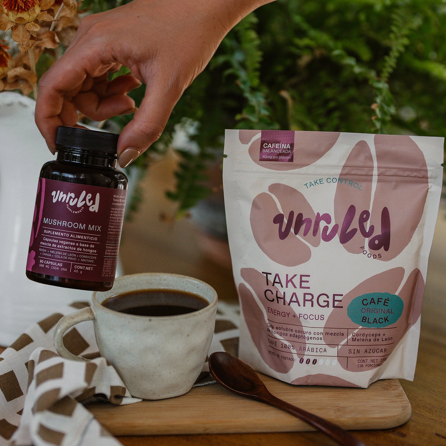 Mushroom coffee Kit Unruled Mix para el hogar
