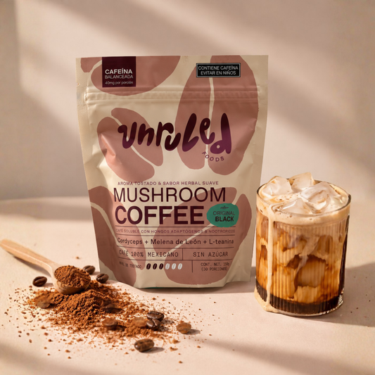 Café Soluble Sabor Original con Hongos Adaptógenos y Lteanina