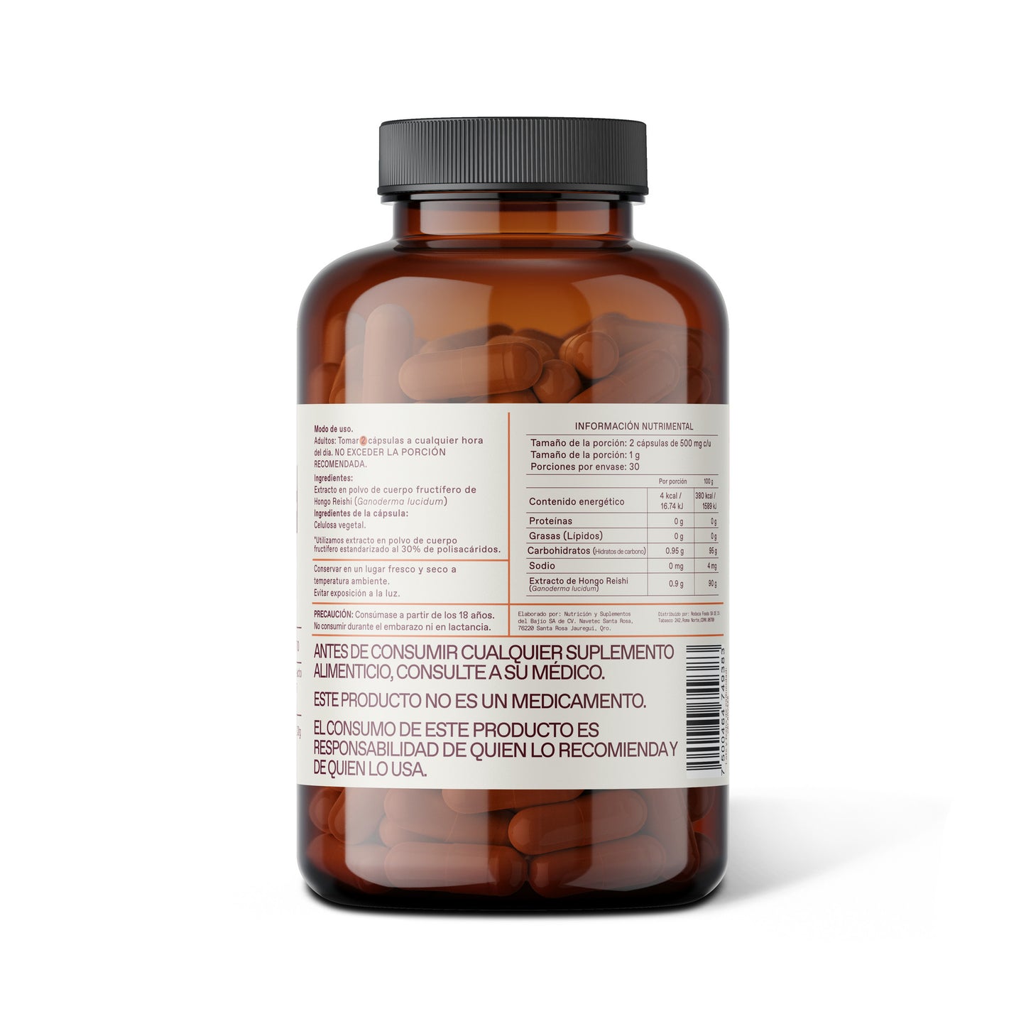 Reishi de Unruled Tabla Nutrimental
